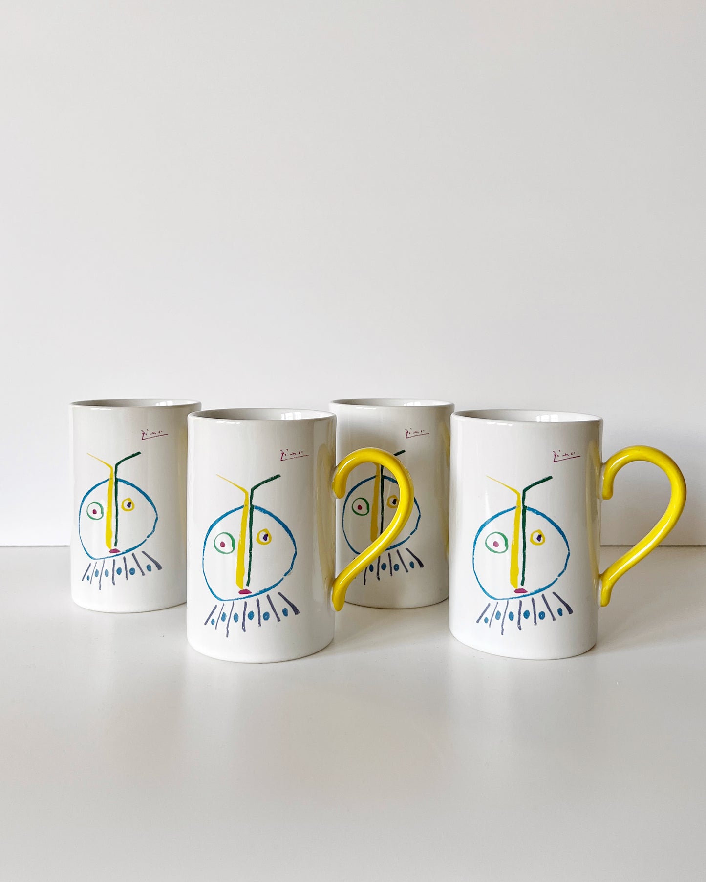 *1996 Picasso Living Coffee Mug Set of 4