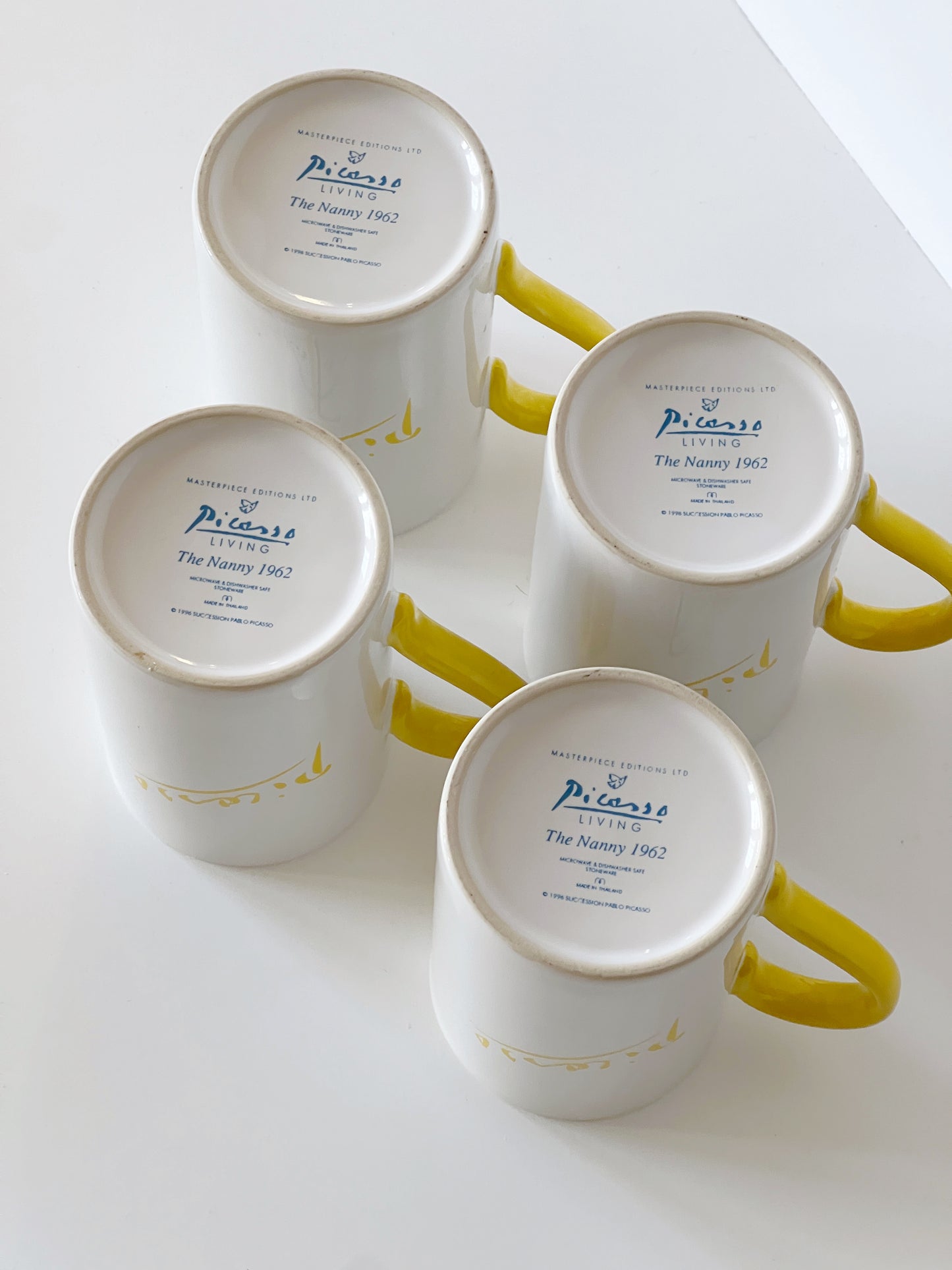 *1996 Picasso Living Coffee Mug Set of 4