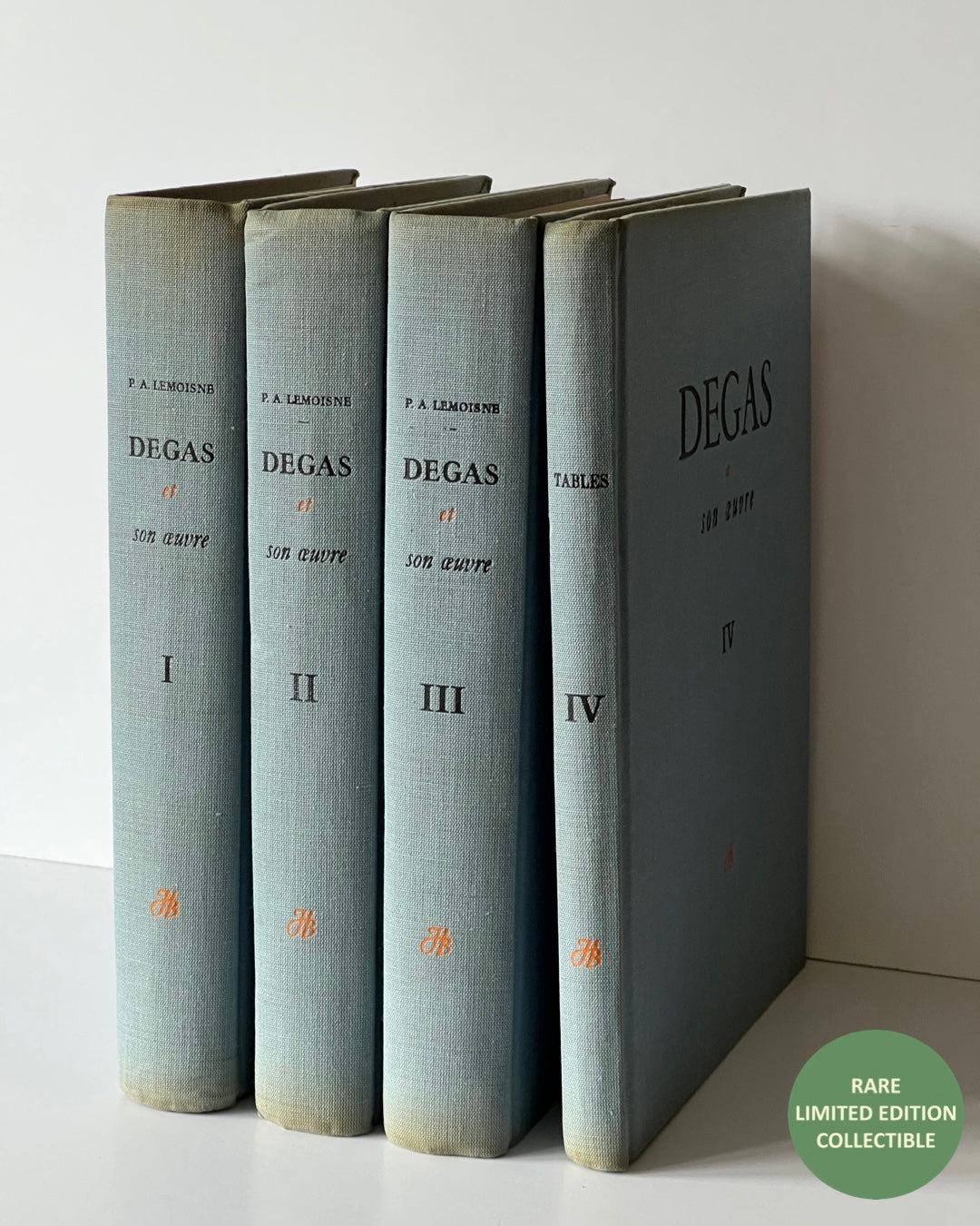 1946 Degas et son oeuvre (4 vols)- Limited Edition/ Rare/ Collectible