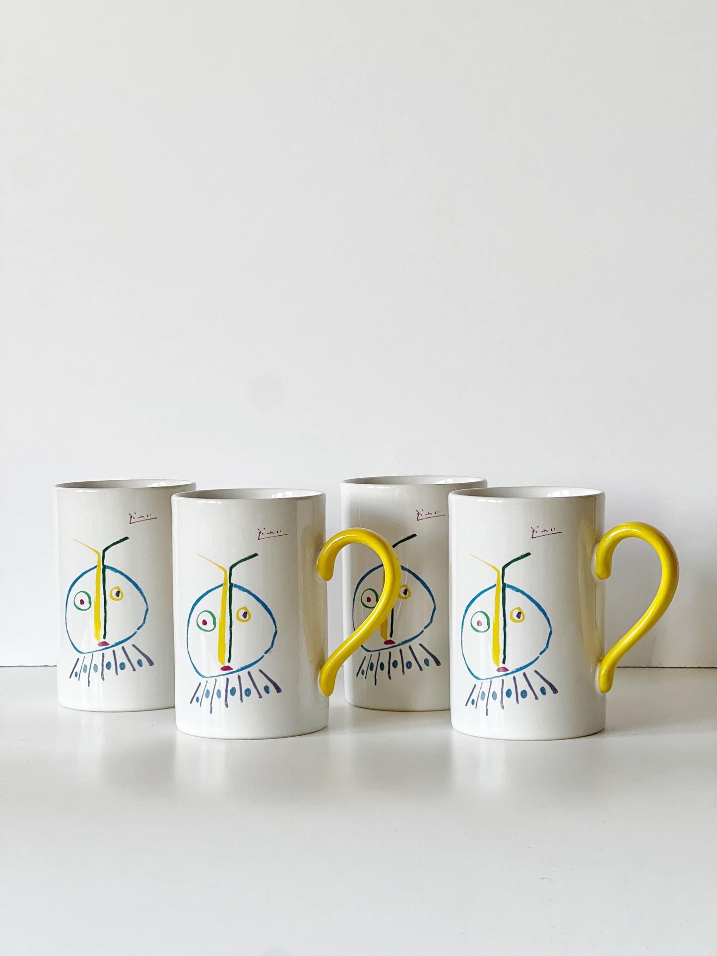 *1996 Picasso Living Coffee Mug Set of 4