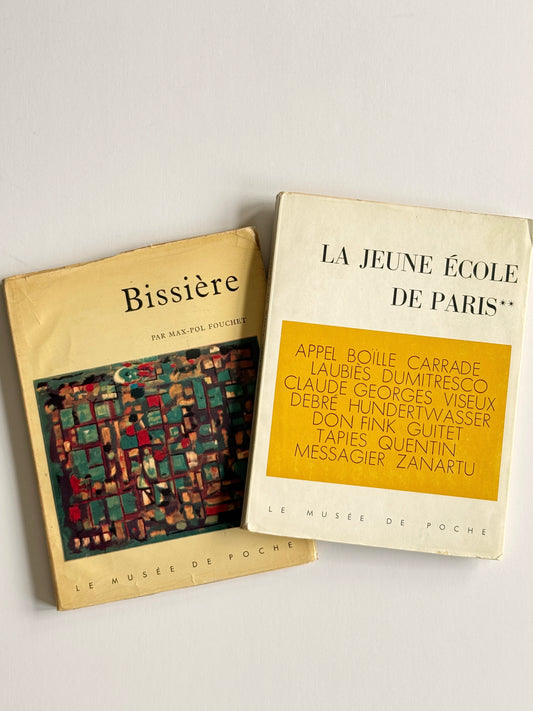 1955-1958 Vintage French Modern Art Books Set (2 Volumes) | Le Musée de Poche | Bissière & La Jeune École de Paris | Rare & Collectible
