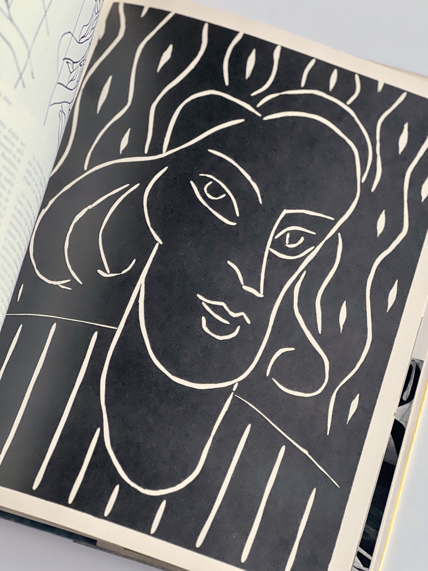 *1970 Hommage to Henri Matisse - Rare & Collectible | Original linoleum engraving