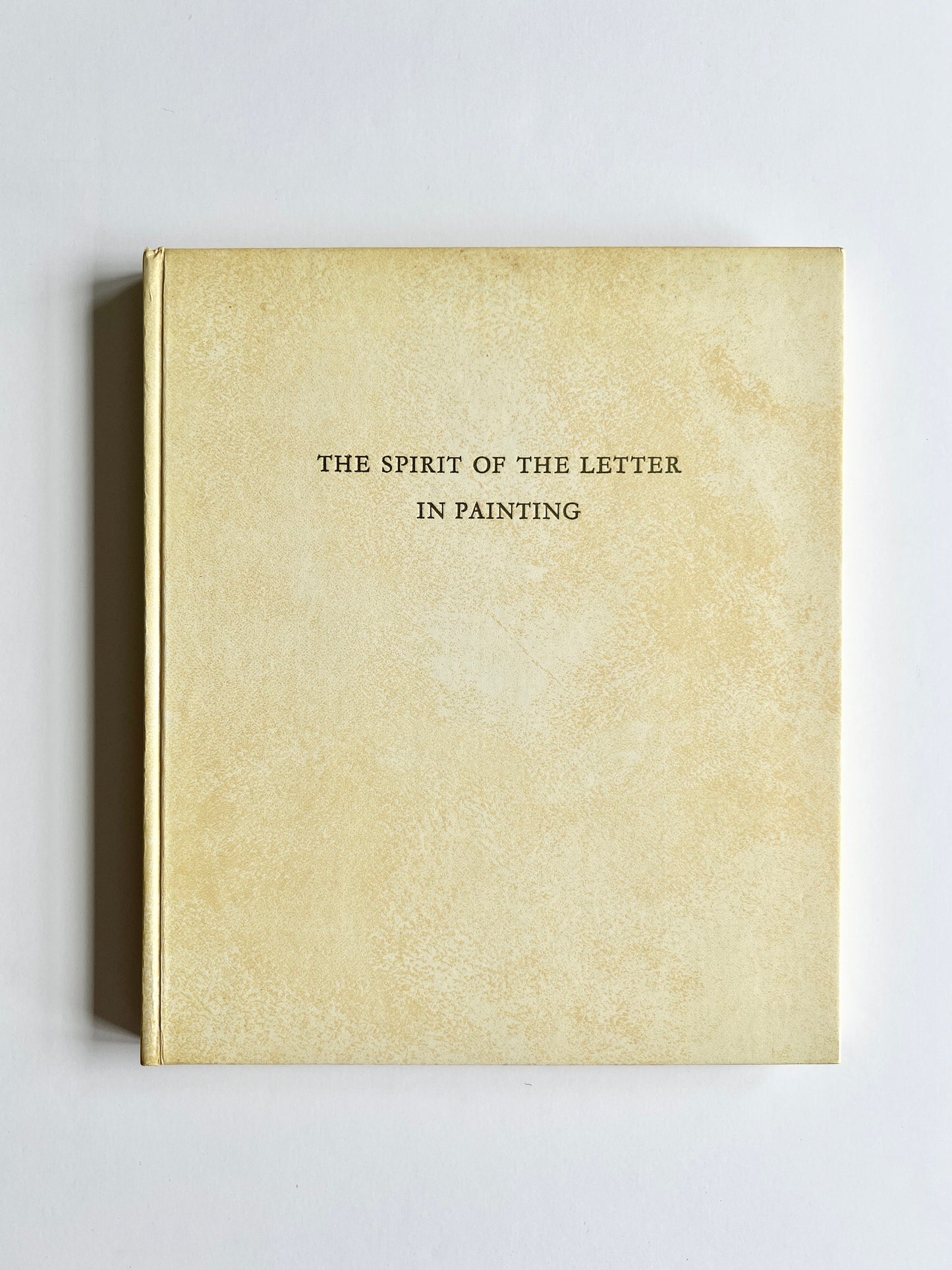 1961 The spirit of the letter in painting