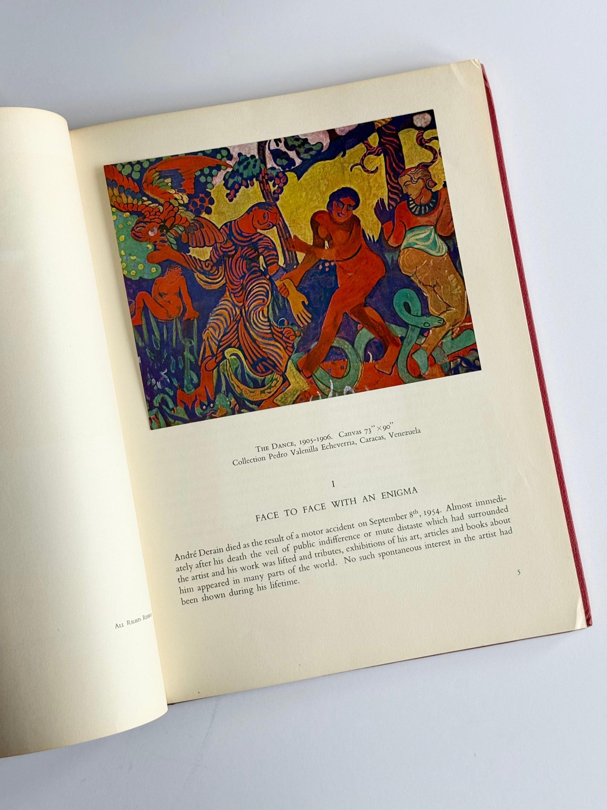 1977 Derain - Crown Art Library Volume - Vibrant Introduction To André Derain - Explosive Early Works - Contemplative Landscapes