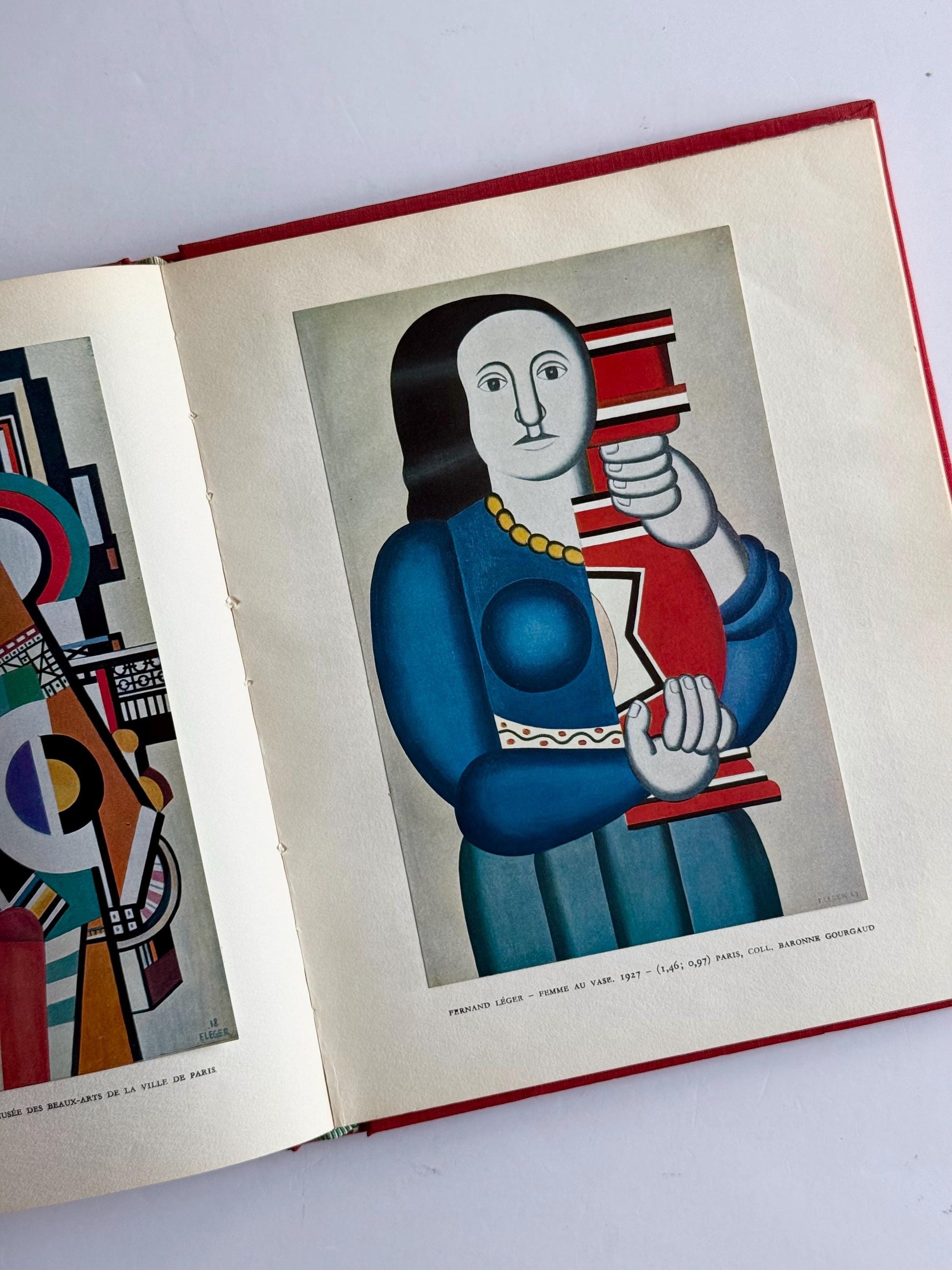 Vintage French Art Book Set – Painters of the 20th Century (1957) – Mid Century Modern Art Books – Cubism Fauvism Abstraction – Red & Yellow