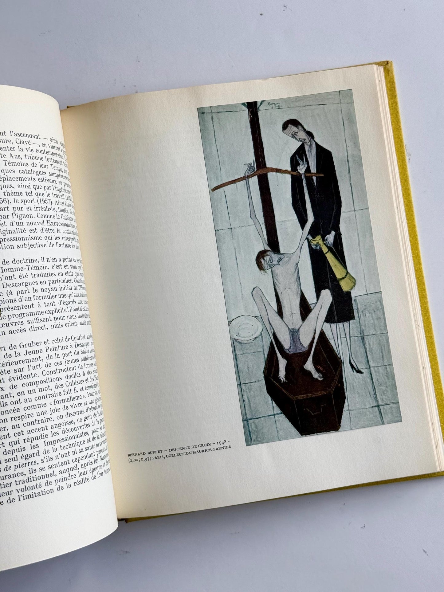 Vintage French Art Book Set – Painters of the 20th Century (1957) – Mid Century Modern Art Books – Cubism Fauvism Abstraction – Red & Yellow