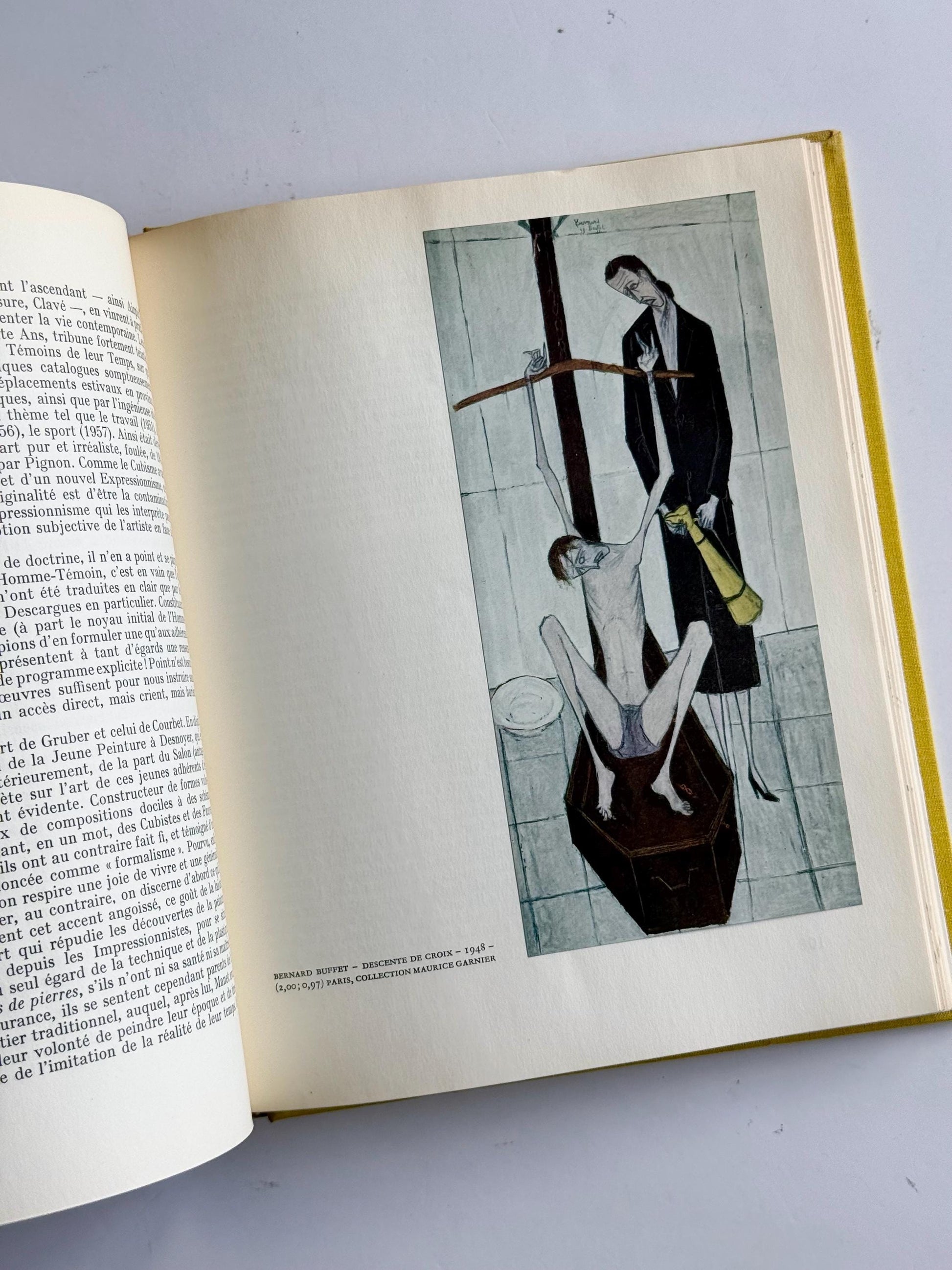 Vintage French Art Book Set – Painters of the 20th Century (1957) – Mid Century Modern Art Books – Cubism Fauvism Abstraction – Red & Yellow