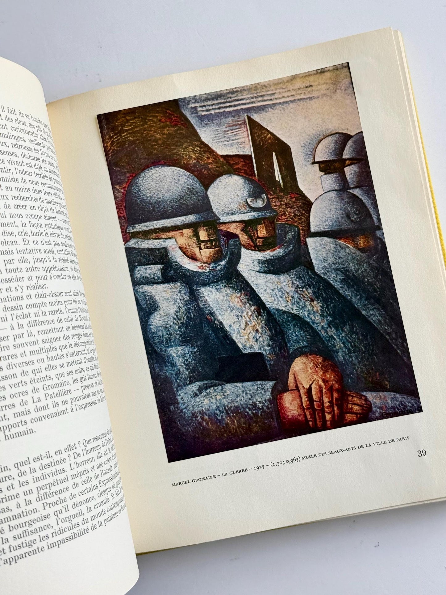 Vintage French Art Book Set – Painters of the 20th Century (1957) – Mid Century Modern Art Books – Cubism Fauvism Abstraction – Red & Yellow