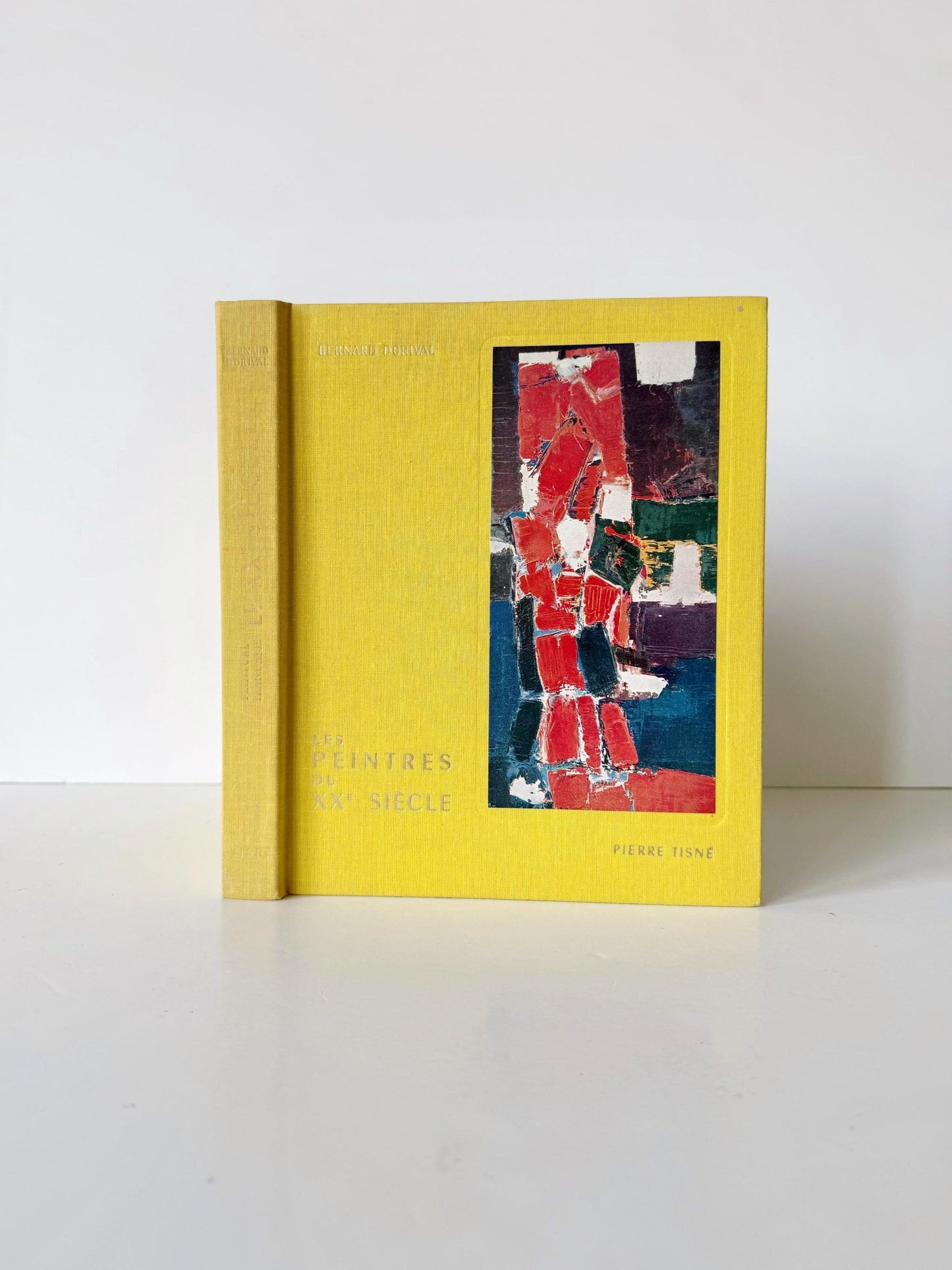 Vintage French Art Book Set – Painters of the 20th Century (1957) – Mid Century Modern Art Books – Cubism Fauvism Abstraction – Red & Yellow