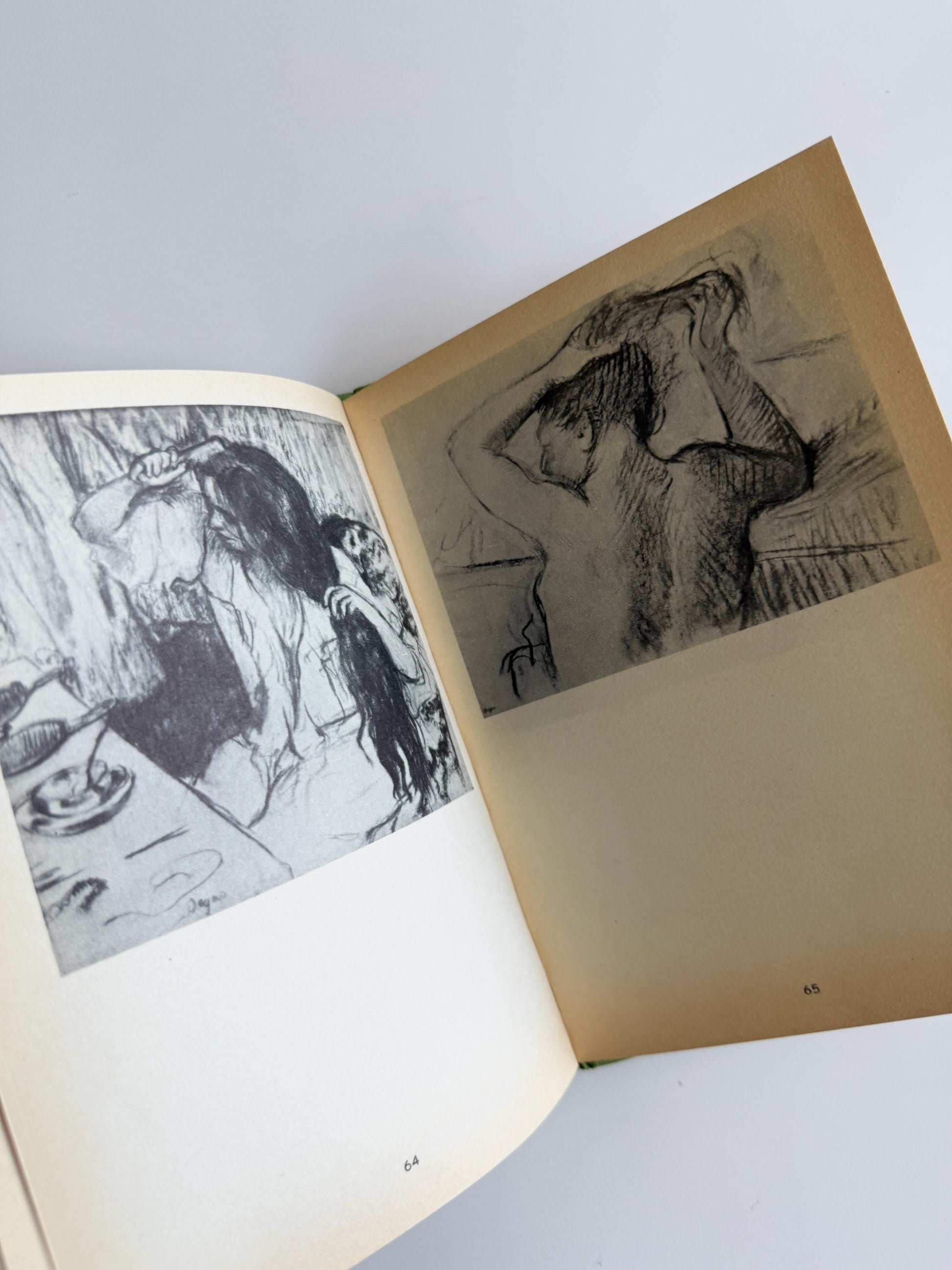 1952 Degas: Dessins Vintage French Art Book Rare and Collectible Books