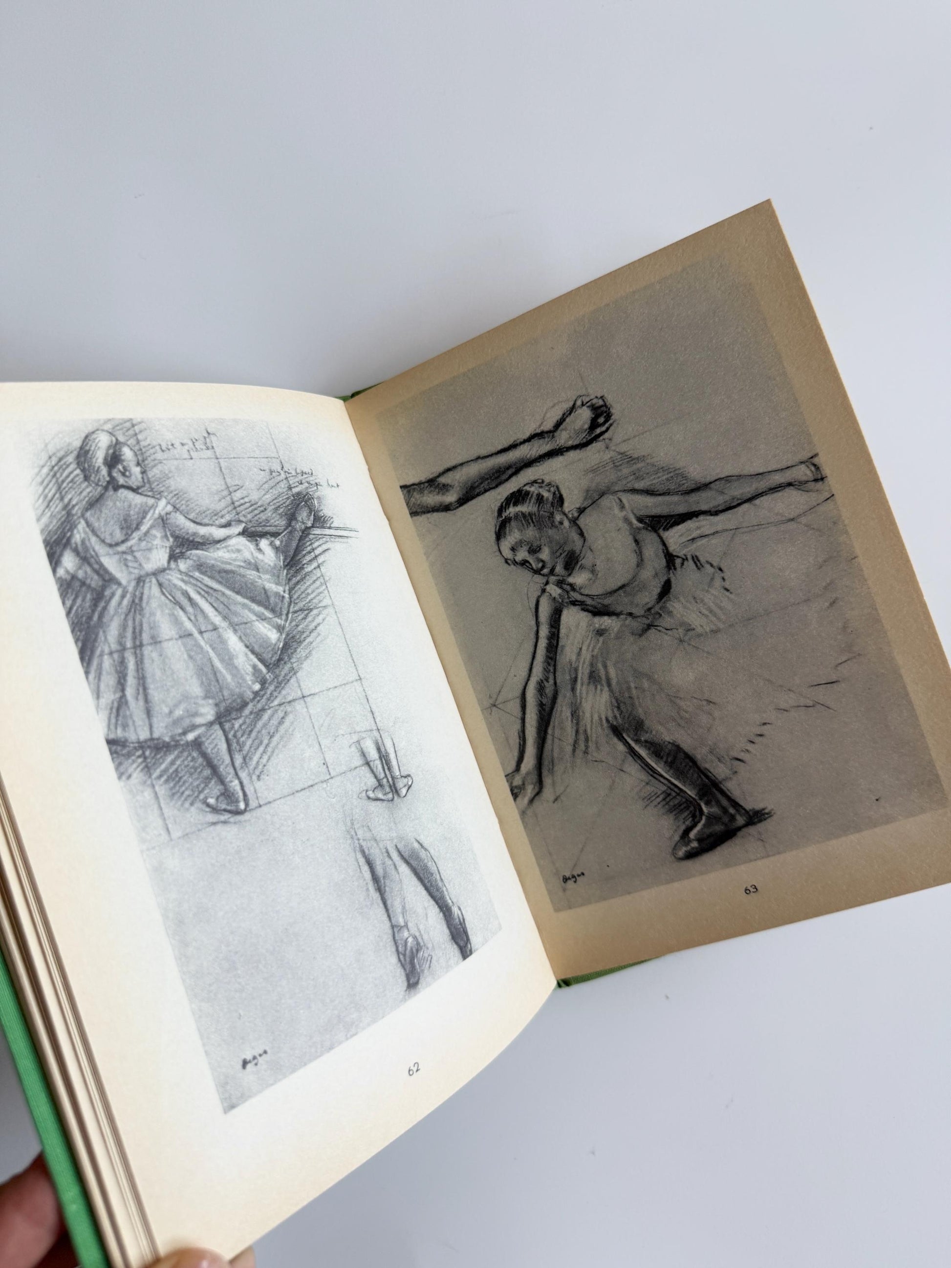 1952 Degas: Dessins Vintage French Art Book Rare and Collectible Books