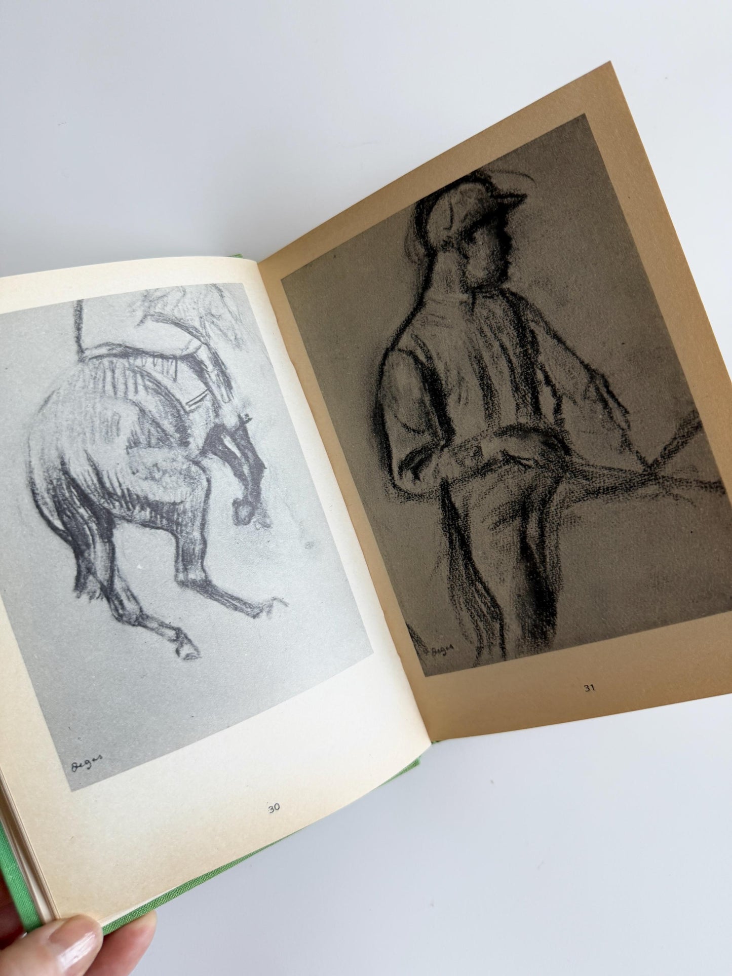1952 Degas: Dessins Vintage French Art Book Rare and Collectible Books