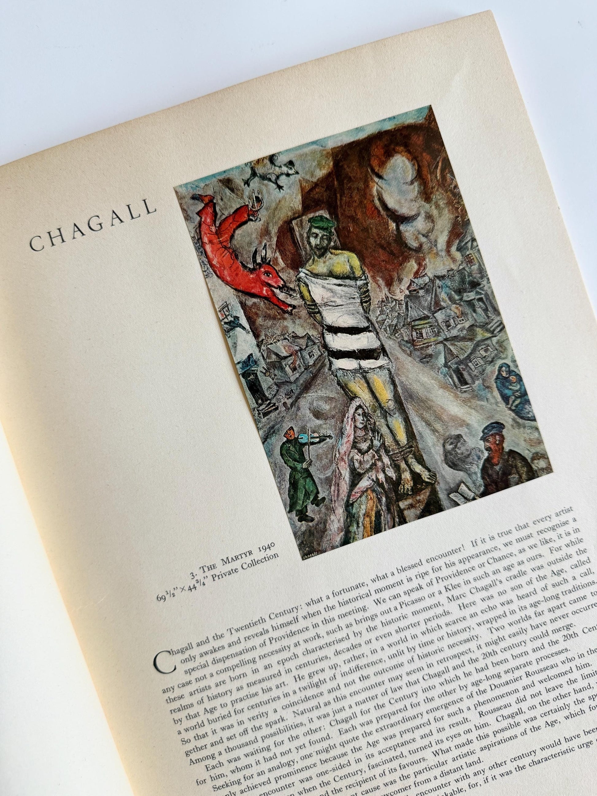 1960 Marc Chagall Uffizi Series in Full Colour | First Printing Vintage Art Book | 16 Tipped-In Color Plates | Rare Art Book