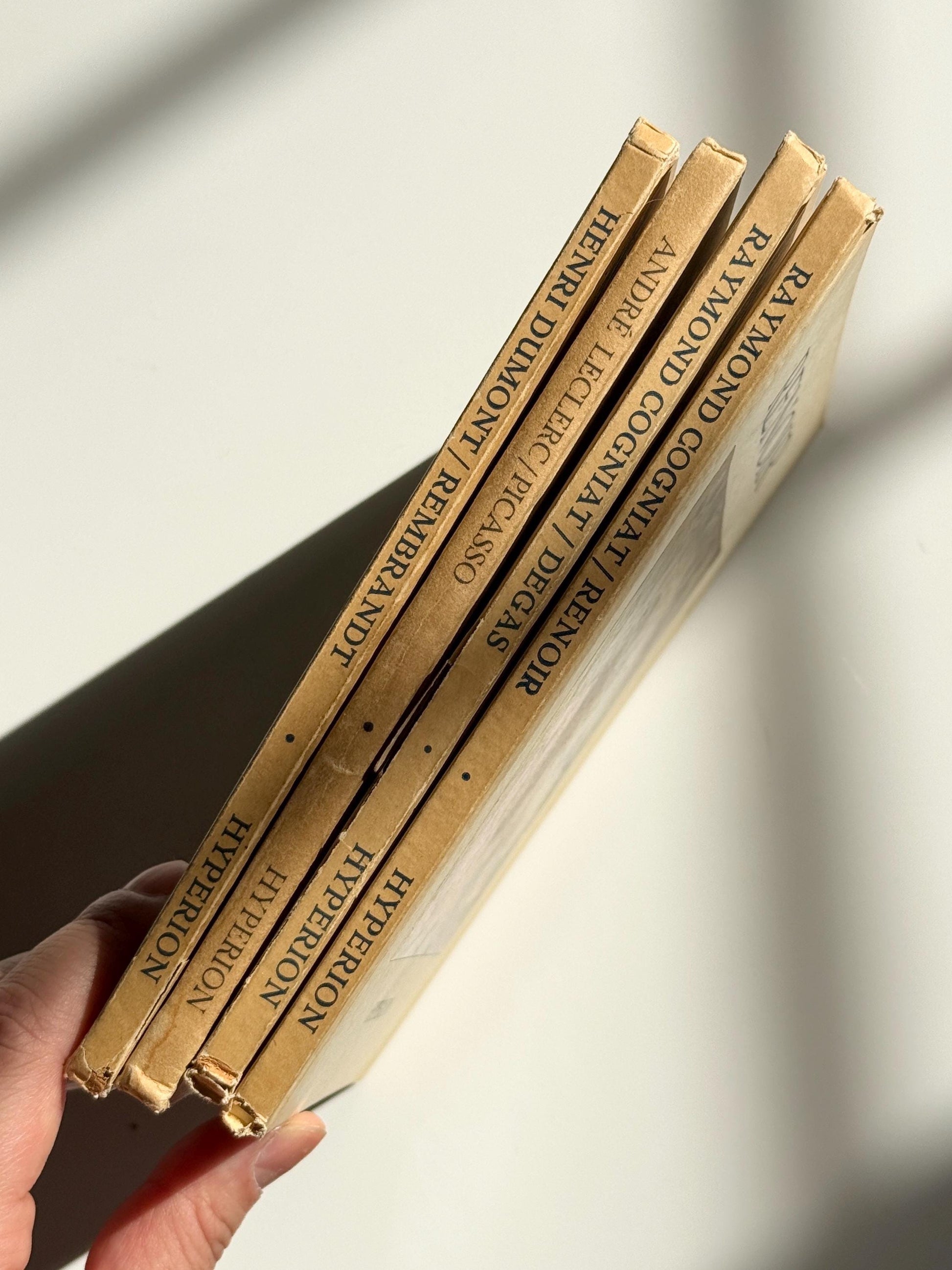 Set of 4 Vintage Hyperion Miniatures Art Books | Degas, Picasso, Renoir & Rembrandt | 1948 Mid Century Hardcover Collection | Coffee Table