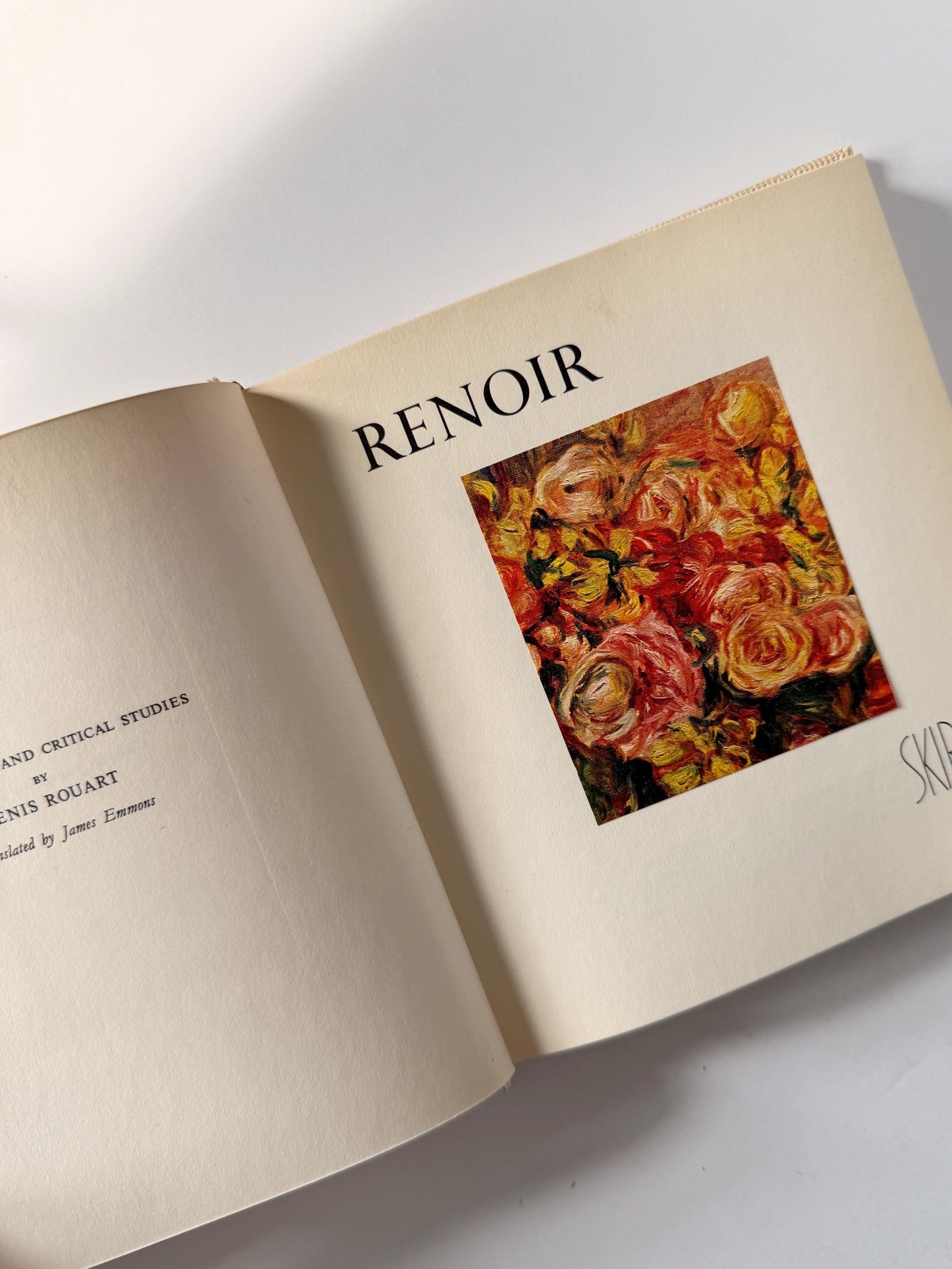 Renoir by Denis Rouart | 1954 First Edition | Skira The Taste of Our Time