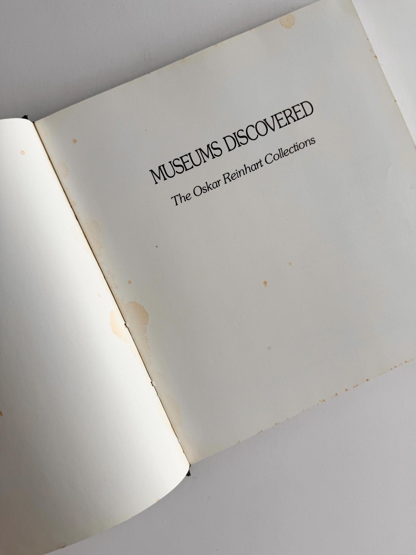 1981 Oskar Reinhart Collections Art Book | Museums Discovered | Vintage Swiss Art Collection