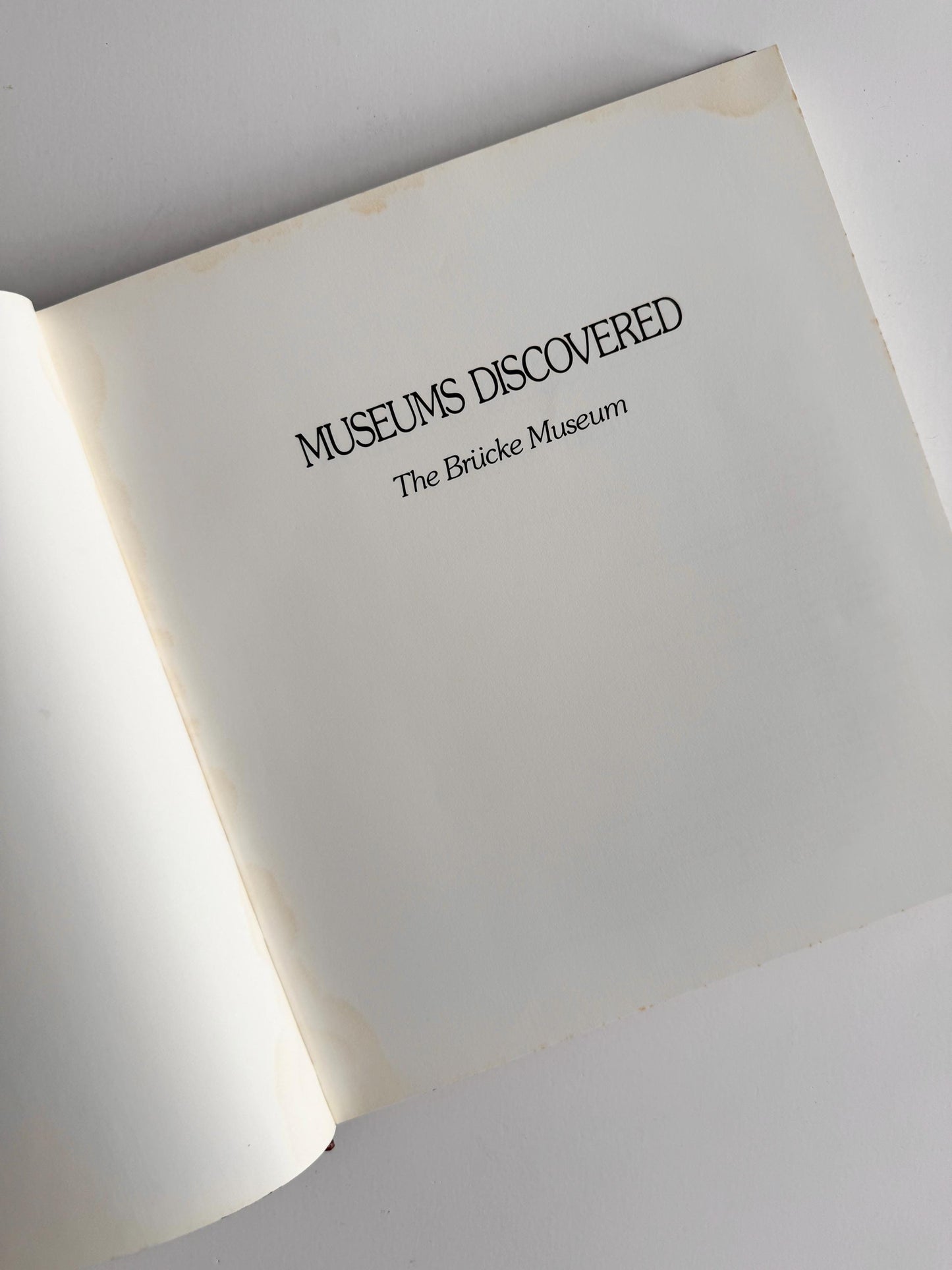 1981 Brücke Museum Art Book | Museums Discovered | German Expressionism | Vintage Art Book