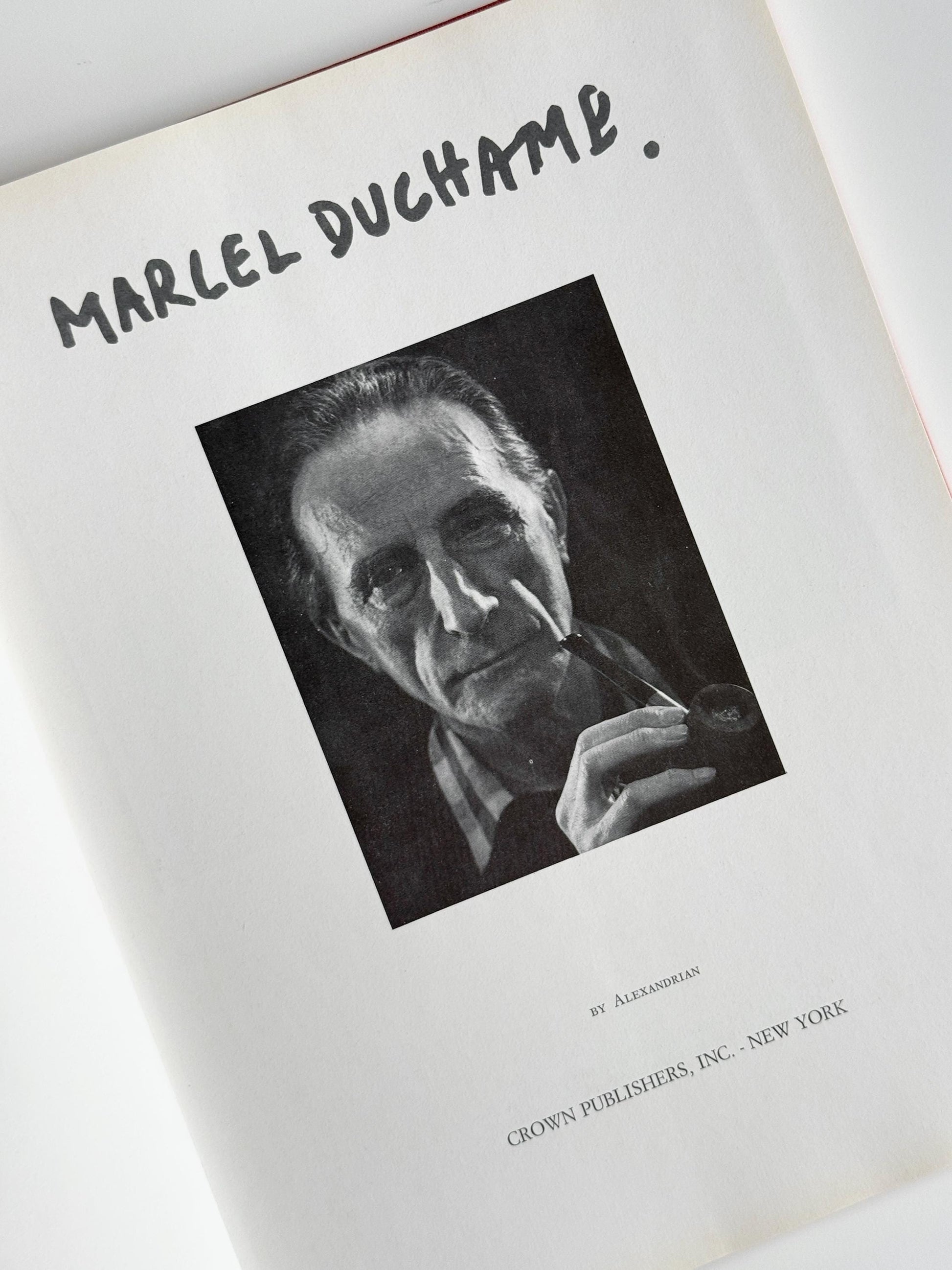 1977 Marcel Duchamp Art Book, Dada Surrealism Monograph, Crown Art Library (Hardcover)