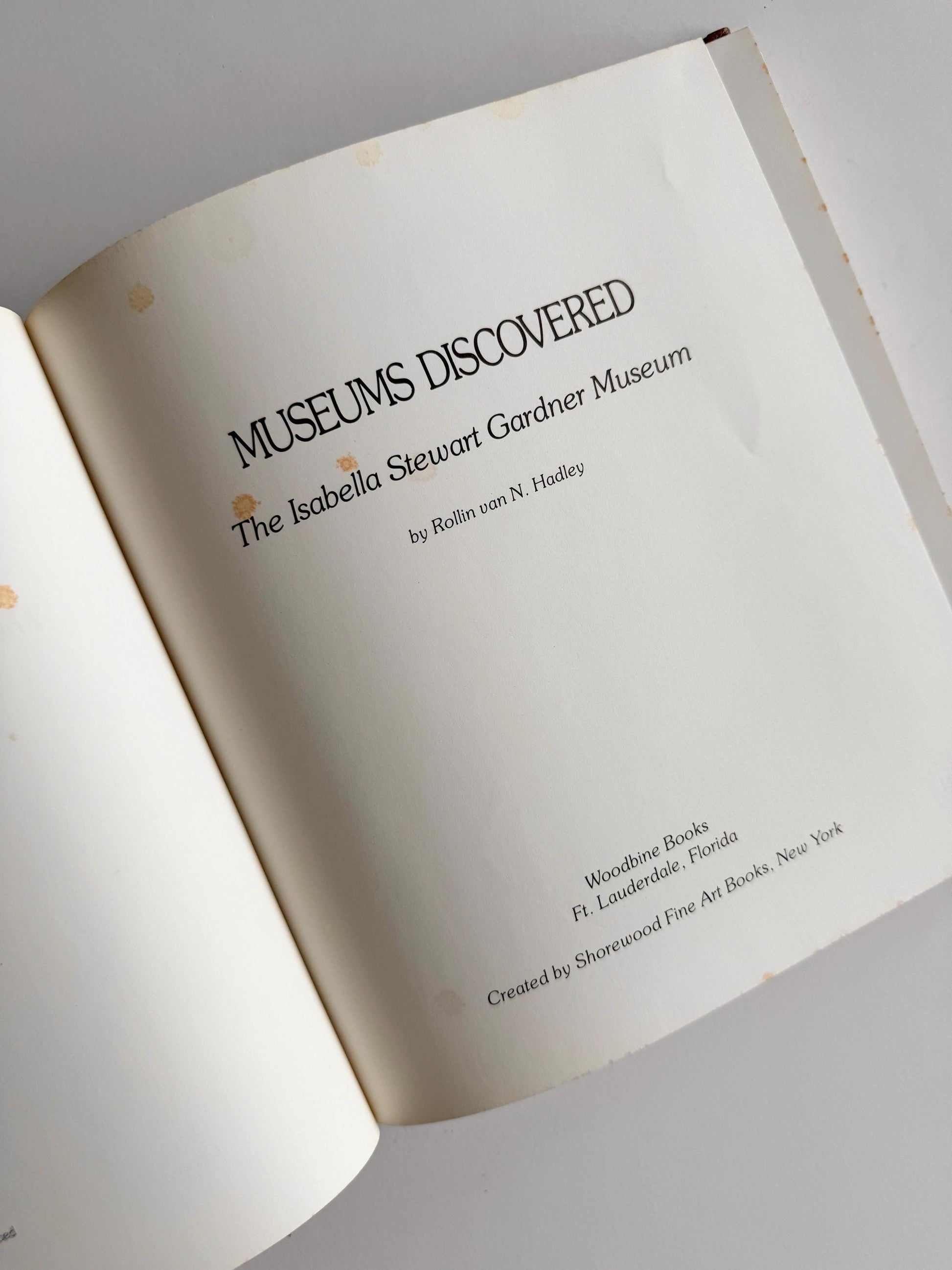 1981 Isabella Stewart Gardner Museum Art Book | Museums Discovered | Vintage Boston Art Collection | Collectible Art Book