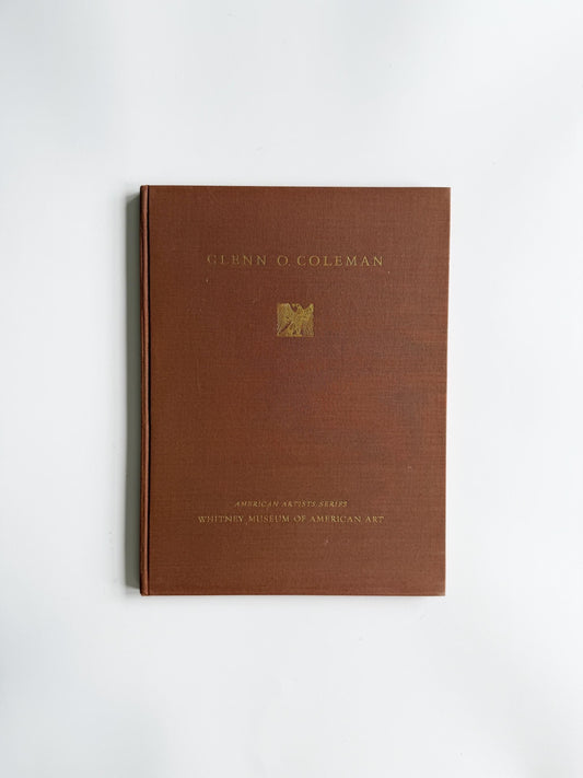 1932 Glenn O. Coleman Whitney Museum American Artists Series Vintage Art Book C. Adolph Glassgold Rare Collectible
