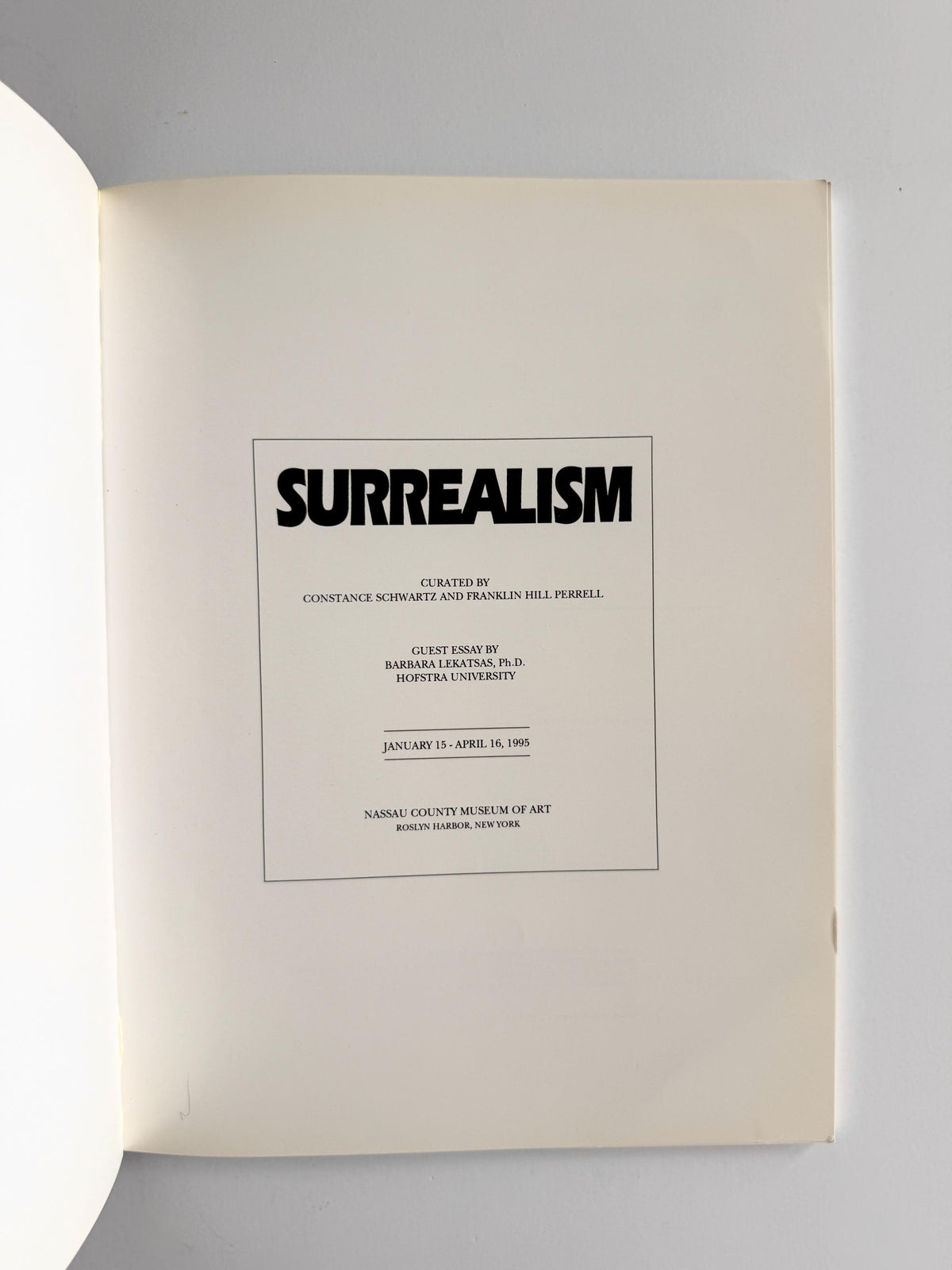 1995 Surrealism |Nassau County Museum of Art | Vintage Exhibition Catalogue