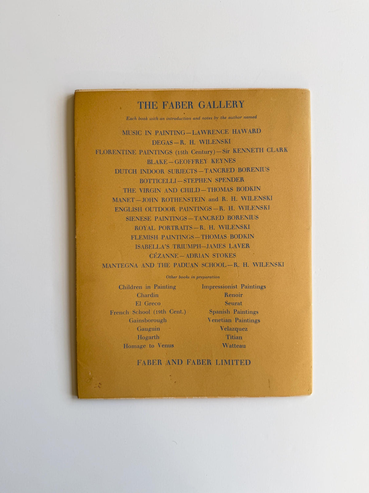 1947 Cézanne First Edition The Faber Gallery Adrian Stokes Vintage Art Book