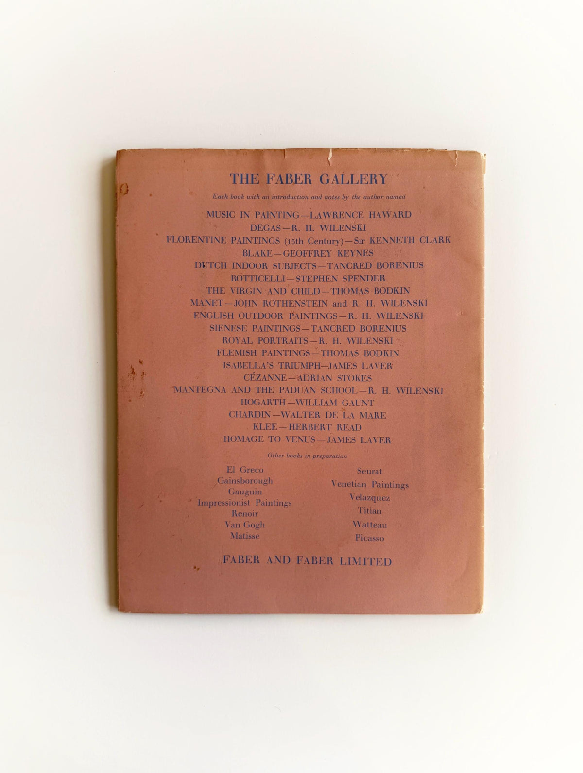 1948 Paul Klee First Edition The Faber Gallery Herbert Read Vintage Art Book