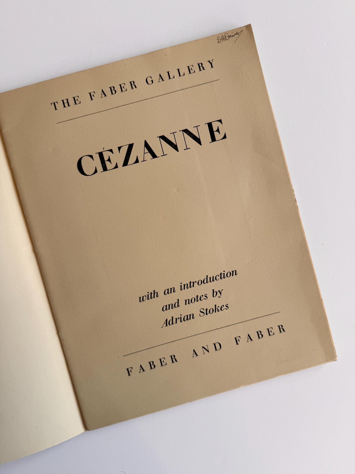 1947 Cézanne First Edition The Faber Gallery Adrian Stokes Vintage Art Book